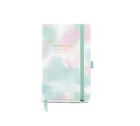 Miquelrius Agenda semainier 2026 format petit format (90 x 140 mm), couverture rigide en carton, spirale, fermeture élastique, papier 80 g/m², ES-EN-PT, dégradé