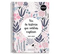 Miquelrius - Agenda Septembre 2021 Juin 2022 Journalier Page - Format 15 x 21,3 cm - bilingue catalan et anglais - L'histoire 26354
