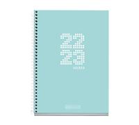 MIQUELRIUS - Agenda Septembre 2022 août 2023 - Semaine Vue - Taille Plus 15 x 21,3 cm - Bilingue : catalan, anglais - School - Bleu