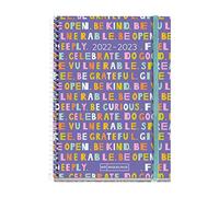 Miquelrius - Agenda septembre 2022 juin 2023 - Semaine vue - Taille active 11,7 x 17,4 cm - Bilingue : espagnol, anglais - Teen - Mots, MR26273