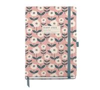 Miquelrius Bloom Agenda annuel 2025 155 x 213 mm avec couverture en carton doublé plastifié, spirale, fermeture élastique, papier 80 g/m², catalan, anglais et portugais, Bloom
