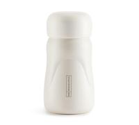 Miquelrius - Bouteille isotherme, mesure Ø70 x 145 mm, capacité 260 ml, fermeture hermétique à vis, bouteille en acier inoxydable sans BPA, couleur blanche