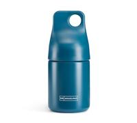 Miquelrius - Bouteille isotherme, mesure Ø70 x 155 mm, capacité 200 ml, fermeture hermétique à vis, anneau de suspension, bouteille en acier inoxydable sans BPA, bleu