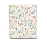 Miquelrius - Cahier à reliure spirale A5, 100 feuilles lignées de 70 g/m², Couverture en carton rigide, 4 bandes de couleur, 2 trous, Carnet ligné, De jolies fournitures scolaires et de bureau