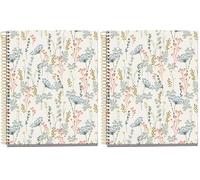Miquelrius - Cahier à reliure spirale A5, 100 feuilles lignées de 70 g/m², Couverture en carton rigide, 4 bandes de couleur, 2 trous, Carnet ligné, De jolies fournitures scolaires et de bureau