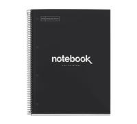 MIQUELRIUS Collegeblock "Notebook EMOTIONS" DIN A4 noir quadrillé 80 feuilles