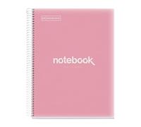 Miquelrius - Cahier A4 Petits Carreaux 5 mm, 120 Feuilles, Rose
