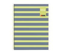 Miquelrius - Cahier A4 Petits Carreaux 5 mm, Citron