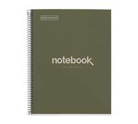 Miquelrius Cahier A4 Emotion – 80 feuilles, 80 g/m², ligné 7 mm, recyclé, ECO Vert
