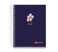 Miquelrius - Cahier A6 petits carreaux 5 mm, 120 feuilles microperforées 4 couleurs multi-matières, papier opaque 70 g/m², couverture carton extra rigide, spirale, Sans perforations, Spring