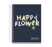 Miquelrius - Cahier A6, Règle 7 mm, Carnet relié, Cahier A6 avec 120 feuilles microperforées, avec 4 couleurs pour l’organisation, Papier extra mat 70 g/m², Pas de perceuses