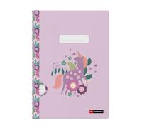 Miquelrius - Cahier agrafé A4 ligné, 48 feuilles papier extra opaque 70 g/m², reliure agrafée, couverture cartonnée plastifiée, garde imprimée, espace pour le nom, Wish