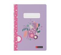 Miquelrius - Cahier agrafé A5 uni, 48 feuilles papier extra opaque 70 g/m², reliure agrafée, couverture cartonnée plastifiée, garde imprimée, espace pour le nom, Wish