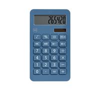 Miquelrius - Calculatrice de Bureau Solaire, Calculatrice à 10 Chiffres avec Grandes Touches et écran LCD Facile à Lire, Design Compact et Efficace pour Le Bureau et la Maison, Bleu
