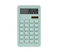 Miquelrius - Calculatrice Solaire, 10 Chiffres, Grandes Touches, écran LCD, Couleur Verte