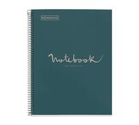 Miquelrius - Carnet recyclé A4 - 80 Pages 80 gr - Interligne 7 mm - 1 Bande de couleur - Couverture Carton Recyclé - Couleur Eco Marine MR6134