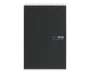Miquelrius - Carnet The Original Graphite, Reporter, 4 Bandes Couleur, A5, 120 Feuilles Quadrillées 5 mm, Papier 70 g, 2 Trous, Couverture Carton Compacte, Couleur Graphite