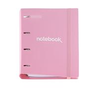 Miquelrius - Carpeblock en plastique polyfoam, reliure à anneaux A4, Comprend une recharge de 100 feuilles carrées + 4 intercalaires + 1 enveloppe en polypropylène, avec fermeture en caoutchouc