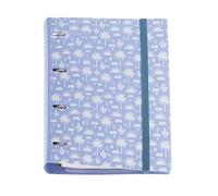 Miquelrius - Carpeblock en plastique polyfoam, reliure à anneaux A4, Comprend une recharge de 100 feuilles carrées + 4 intercalaires + 1 enveloppe en polypropylène, avec fermeture en caoutchouc