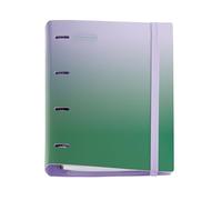 Miquelrius - Classeur à anneaux A4 en plastique polyfoam, Classeur avec une recharge de 100 feuilles quadrillées + 4 intercalaires + 1 enveloppe en polypropylène, classeur 4 anneaux, fermeture en