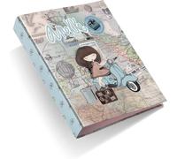 Miquelrius Classeur À Anneaux Format A4 4 Anneaux 40 Mm Couverture En Carton Rigide Plastifié Anekke Collection Traveller