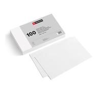 Miquelrius - Fiches Bristol Blanches Unies 100 Pièces, 200 x 125 mm | Flashcards en Papier Offset 180 g/m² pour Notes, Schémas, Étude, Mémorisation et Organisation des Idées