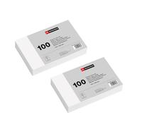 Miquelrius - Fiches Bristol Blanches Unies 200 Pièces, 95 x 65 mm | Flashcards 180 g/m² pour Mémoriser, Prendre des Notes et Préparer Examens ou Concours, École et Bureau