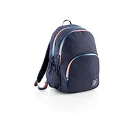 Miquelrius - Grand sac à dos Iris - Trois compartiments, espace rembourré pour PC/tablette, dos ergonomique, base renforcée, couleur marine