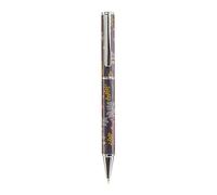 Miquelrius - Joli stylo métallique imprimé à l'encre bleue, stylo rechargeable compatible avec recharge Metal Parker 1 mm, pour écrire avec style et couleur, collection Hidden Forest
