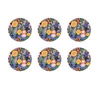 Miquelrius Lot de 6 Tapis de souris ø20cm jardin floral