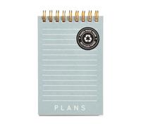 Miquelrius - Mini Bloc-Notes Avec Couverture Cartonnée Imprimée, 80 Feuilles Lignées De 70 G/M², Mini Cahier Avec Papier Recyclé Blanc, Double Spirale, Jolie Papeterie, Bleu