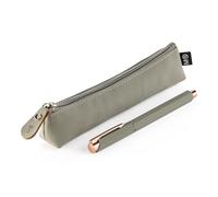 Miquelrius - Mini Trousse avec Stylo métallique à Encre Bleue, Stylo Rechargeable Compatible avec Recharge Metal Parker 1 mm, à Offrir ou à emporter Toujours avec Vous, Vert