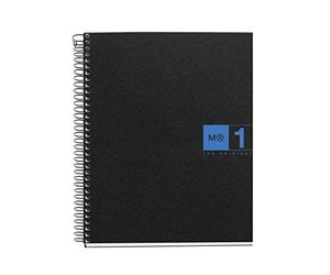 Miquelrius Mr basicos Bloc 1 2651-colore, format a5, épaisseur : 80 feuilles, cuadricula polypropylène, couleur : bleu