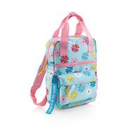 Miquelrius - Petit sac à dos carré, capacité 7 litres, matériau recy ermeture éclair, poignées ergonomiques, dos rembourré, Agatha Ruiz de la Prada, collection Margaritas