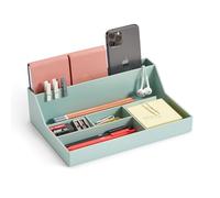 Miquelrius - Plateau organisateur de bureau, Organisateur de bureau de grande capacité, Taille 250 x 175 x 72 mm, Design compact et résistant, Idéal pour le bureau et les documents, Vert