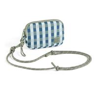 Miquelrius - Porte-Monnaie avec Cordon de 60 cm, Polyester, Vichy Bleu | Format 135 x 75 x 10 mm, léger et rembourré, poignée et patch en silicone, hydrofuge