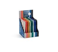 Miquelrius - Présentoir en carton 48 stylos assortis, 6 pièces par couleur, encre semi-gel, collection Chromat