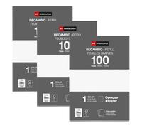 Miquelrius - Recharge de feuilles, 300 feuilles volantes pointillées dots, papier opaque 90 g/m², feuilles A4 non perforées pour classeur à anneaux ou archivage, fournitures scolaires pour la rentrée