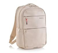 Miquelrius - Sac à dos Bag To Work Beige | Sac à dos portable 16" | Léger, résistant et imperméable | Double compartiment et dos ergonomique | Parfait pour le travail ou l'étude
