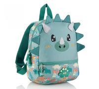 Miquelrius - Sac à dos pour enfant de maternelle Mini 6L, scolaire recy vec double compartiment, double poignée, carte d'identité, fermeture de sécurité, retour à l'école, 21 x 10 x 28 cm, Dino