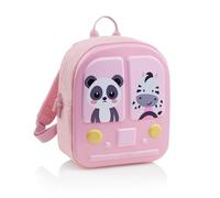 Miquelrius - Sac à dos scolaire pour enfant de 10 l, recy ompartiment principal, double poignée, identification, fermeture de sécurité, retour à l'école, 24,5 x 12 x 30,5 cm, Bus Stop rose
