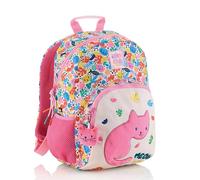 Miquelrius - Sac à dos scolaire pour enfant double 12 L, recyclé, 2 compartiments, poches latérales, poignées rembourrées, porte-clés, retour à l'école, 25,5 x 16 x 35 cm, Matisse Cat