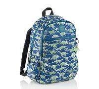 Miquelrius - Sac à dos scolaire pour enfant triple 15 L, recyclé, 3 compartiments, poches latérales, poignées ergonomiques, brille dans le noir, retour à l'école, 27 x 18 x 40 cm, Fossil