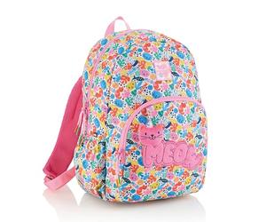 Miquelrius - Sac à dos scolaire primaire double Roma 24L, recy ouble compartiment, poches latérales, base renforcée, adaptable au chariot, retour à l'école, 28 x 16 x 40 cm, Matisse Cat