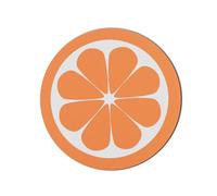 Miquelrius Tapis de Souris antidérapant, Accessoire de Bureau, Taille ø200 mm, matériau Polyester pour Glissement Doux, Tapis Rond avec Base en Caoutchouc, Souris Orange