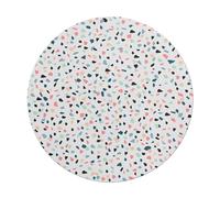 Miquelrius - Tapis de Souris Rond décoratif Confeti | Surface Douce et précise | Base antidérapante Ergonomique | Ø200 mm |Design coloré pour Bureau, Maison et Espace de Travail