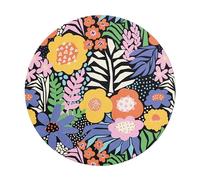 Miquelrius – Tapis de souris Jardin Floral – Polyester, base caoutchouc, ø200 mm