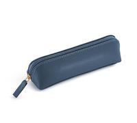 Miquelrius - Trousse ovale, 1 compartiment, dimensions 190 x 55 x 30 mm, matériau extérieur et poignée en similicuir synthétique, fermeture éclair, bleu marine, 192 x 55 x 30 mm, MR19204 Trousse ovale