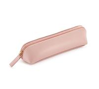Miquelrius - Trousse Ovale 1 Compartiment, Taille 190 x 55 x 30 mm, matériau extérieur et poignée en Similicuir Cuir, Fermeture à glissière, Couleur Rose, Rose, 190 x 55 x 30 mm, MR19204