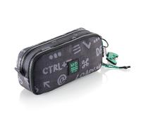 Miquelrius - Trousse Scolaire Double Organisateur, Trousse recy avec 2 Compartiments, Poches internes, poignées de Corde, Porte-clés, Retour à l'école, 21 x 7 x 11 cm, Game Over